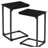 $66 NEW AMHANCIBLE C Shaped Side Table, Set of 2,