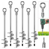 $95 NEW 30' Ground Anchors Screw in Heavy Duty 12m