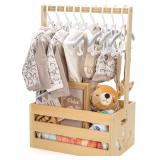 SEALED $32 Wooden Baby Shower Crate w/Handle