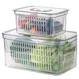 $41 NEW SIMPLEMADE Clear Refrigerator Organizer Bi