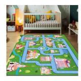 NEW $67 Kids Carpet Playmat, City Life Road