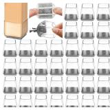 NEW 36PK Square Chair Leg Floor Elastic Protectors
