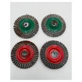 Wire Wheel Brush Set 4pcs (Heavy Duty)