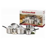 New $1000 KitchenAid 10pc Cookware Set