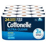 $39 Cottonelle Toilet Paper, 24 Family Mega Rolls