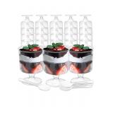 39-Pcs  Mini Plastic Dessert Cups