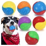 6-Pack Squeaky Dog Balls, Tough Dog Balls Fit