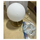 $45 Small Globe Gold Wall Mount Light