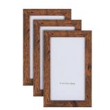 SEALED 3PK Wooden Photo Frames ( 4'x6')