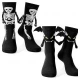 NEW 2-Pack Funny 3D Magnetic Hand Holding Socks