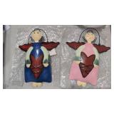 NEW 2PK Metal Angel Garden Decorations (9'x7')
