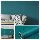 SEALED $48 Teal Peel & Stick Wallpaper Roll