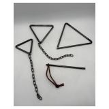 Metal Triangle Percussion Set (Used)