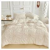 NEW $115 (K) 3PC Boho Textured Bedding Set