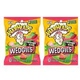 2x WARHEADS Wedgies Sour Chewy Candy