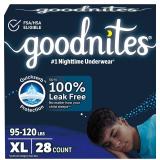 SEALED (XL) 21ct Goodnites Underwear
