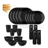 $30 32 Piece Wheat Straw Dinnerware Sets