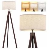 $80 ELYONA Wood Tripod Floor Lamp