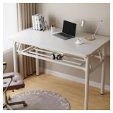 $107 Folding Desk No Assembly, 39.4 Inch Small Fol