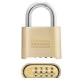 Master Lock 2 in. Brass Combination Padlock 175DWD
