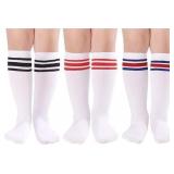 SEALED 3PK (5-7 Years) Kids Soccer Knee High Socks