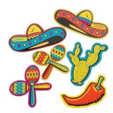 SEALED 16PK Mexican Themed Party Cutouts