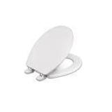 Round Centocore Wood Toilet Seat, White