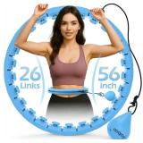 NEW $33 56' Weighted Fitness Hula Hoop Circle