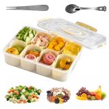SEALED Air Tight Snackle Box w/Spoon & Fork