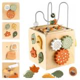 $30 Wooden Activity Busy Cube Montessori Toys