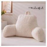 $48 NEW NTBED Sherpa Reading Pillow for Backrest w