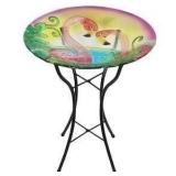 $90 Angelo D cor 23.3-inch Tall Flamingo Glass Bir