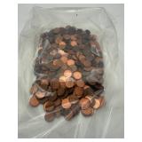 5lb Mixed Copper Pennies Lot (Used)