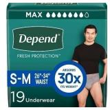 SEALED Depend Fresh Protection Adult Incontinence