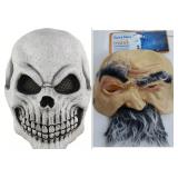 1 DAMAGED & 1 NEW Breathable Halloween Masks