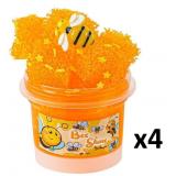 SEALED $36 4PK Honeycomb Crunchy Slime, Non-Sticky