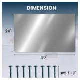 NEW $80 24' x 30' Reversible Metal Backsplash