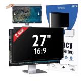 NEW $121 [2-Pack] Monitor Privacy Screen 27 Inch