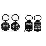 NEW 2PK Best Friend & Drive Safe GF Keychain