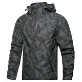 NEW $53 (XL) Men's Hiking Rain Jacket w/Hood