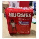 SEALED (Size 4) 25ct Huggies baby diapers