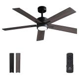 $140 Ceiling Fan with Light Remote: 52 inch Modern