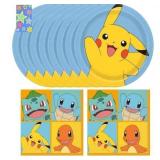 NEW Pokemon Birthday Party Supplies Set : 9 Plates