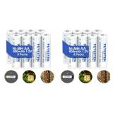 NEW $54 2 x 8PK AA Rechargeable Batteries 600mah