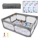 $270 NEW JINXIA Baby Playpen with Mat 79'*70', Lar