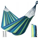 SEALED Leisure Canvas 2 Person Hammock 108'LX59'w