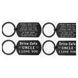 NEW 2PK Best Uncle Ever Keychains