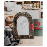 NEW 2PK Arch Wooden Photo Frames (8.25'x6')
