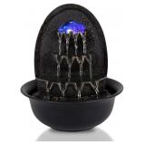 NEW $61 Electric Water Fountain w/LED Crystal Ball