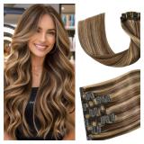 NEW $61 (18 Inch) 4pcs Clip in Hair Extensions